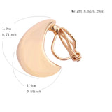 Korea Style Teardrop Stud Clip Earrings No Piercing Ear Clip