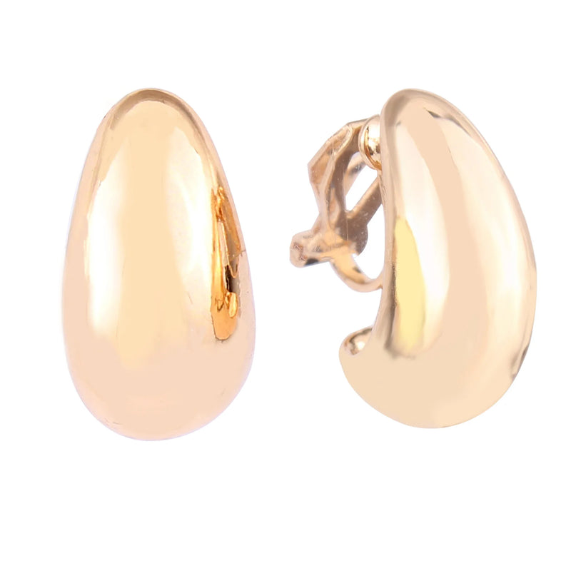 Korea Style Teardrop Stud Clip Earrings No Piercing Ear Clip