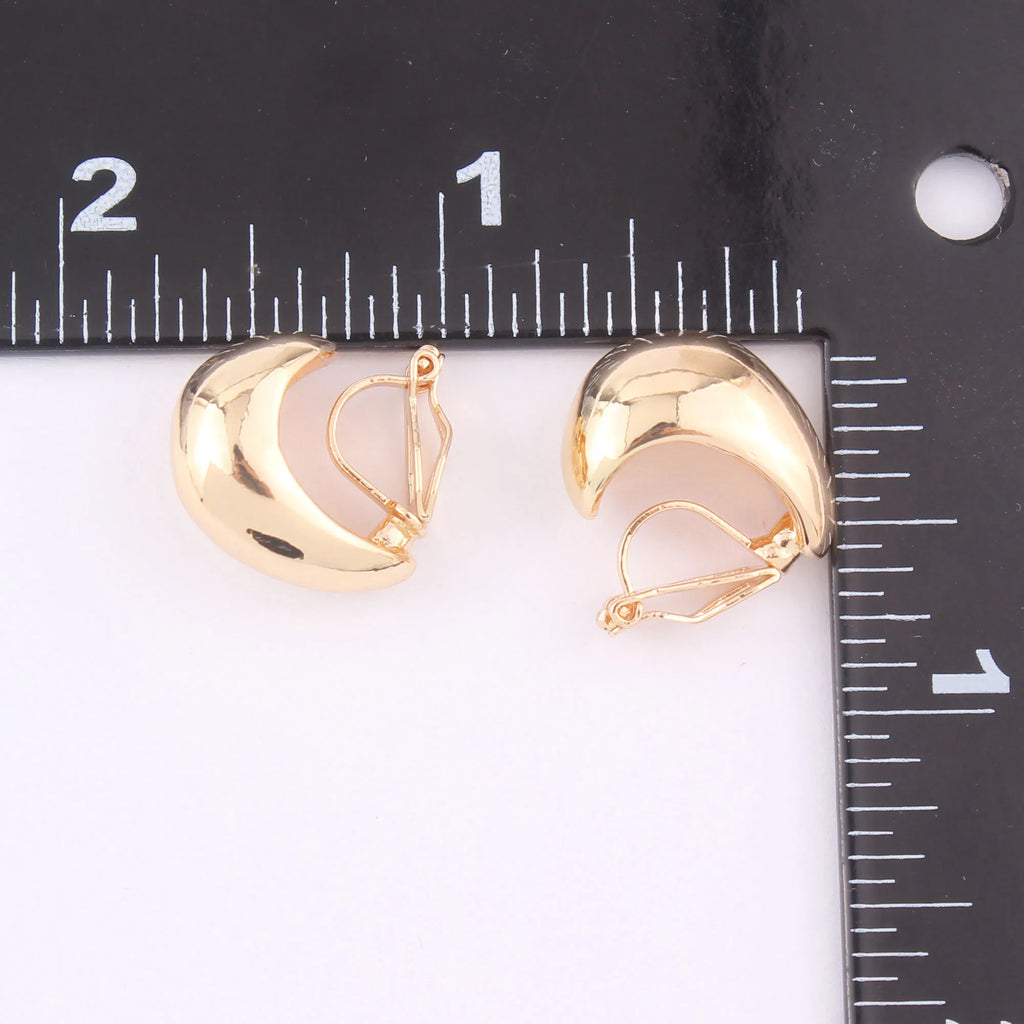 Korea Style Teardrop Stud Clip Earrings No Piercing Ear Clip
