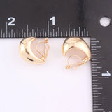 Korea Style Teardrop Stud Clip Earrings No Piercing Ear Clip