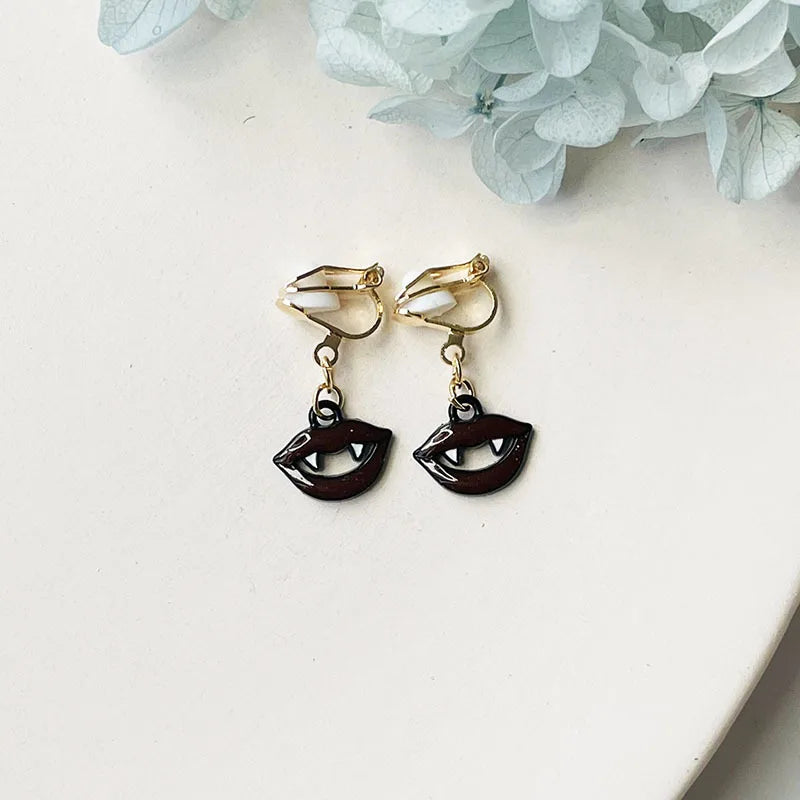Halloween Clip on Earrings Adult Child No Pierced Earrings Ear Clip