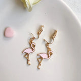 Cartoon Stud Clip on Earrings Flower Animal Cuff Ear Clip Jewelry