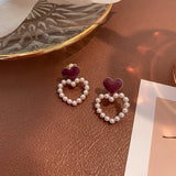 Women's Clip on Earrings Geometric Pearl Rhinestone Ear Cuff Jewelry
