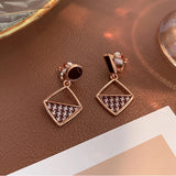 Women's Clip on Earrings Geometric Pearl Rhinestone Ear Cuff Jewelry