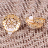 Arrival 18K CZ Pearl Stud Clip-on Earrings for Women No Pierced Cuff Earrings