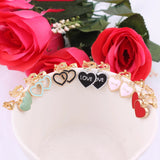 Enamel Heart Clip on Earrings for Women Girl Party