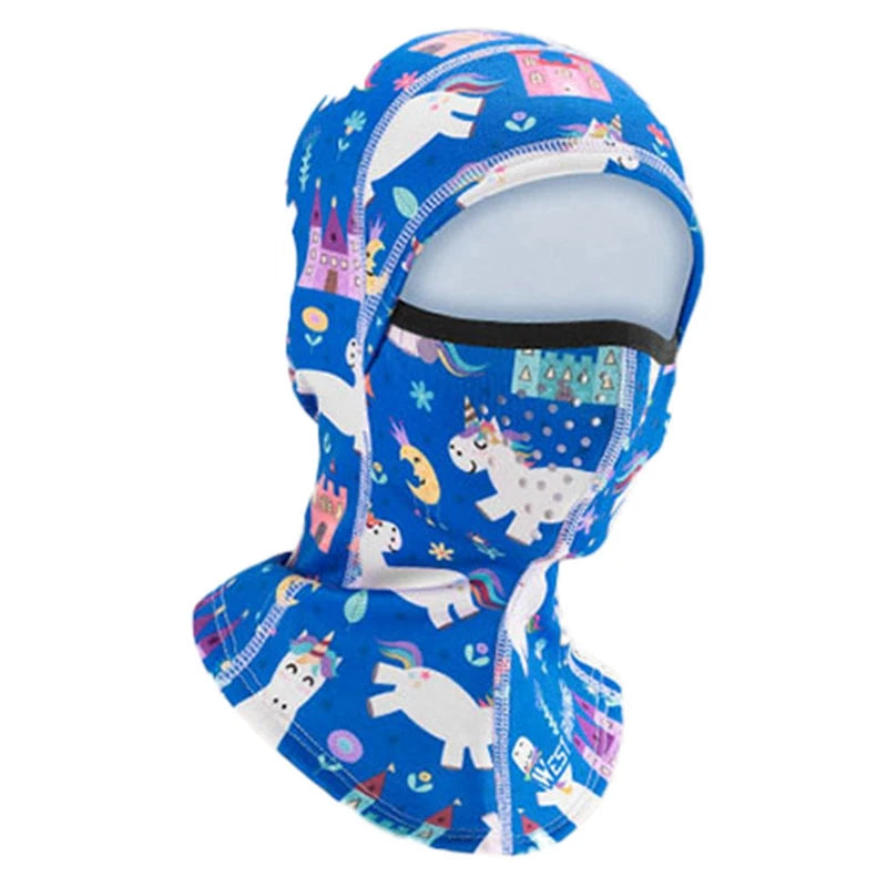 Winter Warm Boy Girl Hood Cap Soft Sport Scarf Neck Warmer Ski Face Cover Yellow