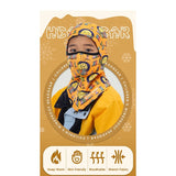 Winter Warm Boy Girl Hood Cap Soft Sport Scarf Neck Warmer Ski Face Cover Yellow