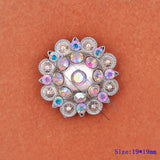 Western Headstall Saddle Horse Tack Rhinestone Crystal Concho 19mm