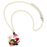 Acrylic Christmas Necklace Pendant Chain Choker Decoration Jewelry Gift