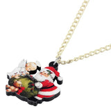 Acrylic Christmas Necklace Pendant Chain Choker Decoration Jewelry Gift