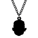 Halloween Zombie Head Necklace Chain Pendant - Funny Gift