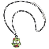 Halloween Zombie Head Necklace Chain Pendant - Funny Gift