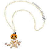 Acrylic Halloween Zombie Necklace Pendant Choker