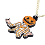 Acrylic Halloween Zombie Necklace Pendant Choker
