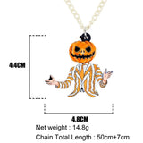 Acrylic Halloween Zombie Necklace Pendant Choker