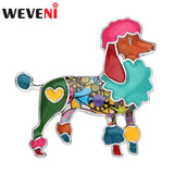 Cartoon Poodle Dog Brooch Enamel Alloy Scarf Decoration Pin Gift