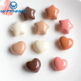 20-30Pcs Star Love Heart Resin DIY Decor Material Hair Bow Center
