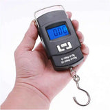 WH-A08L 50kg x 10g Mini Digital Luggage Scale LCD Electronic Hanging Scale
