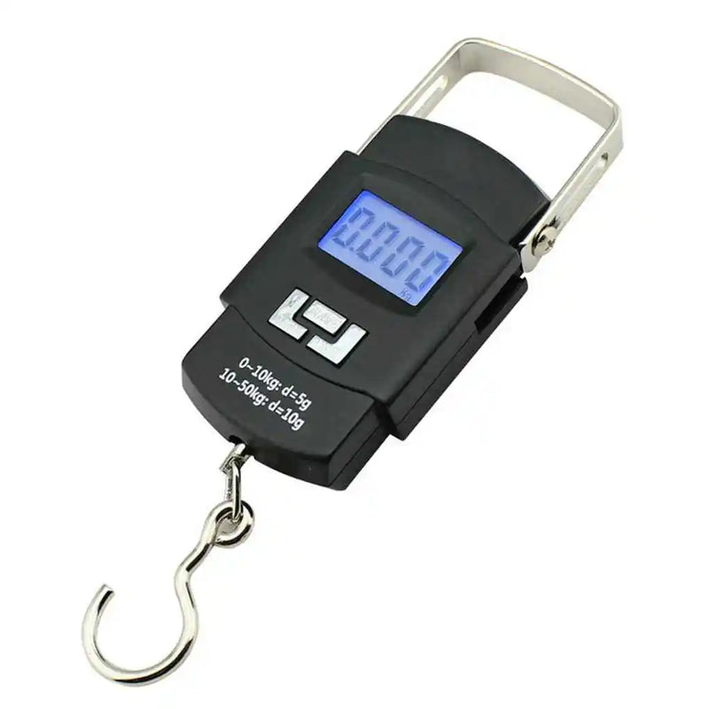 WH-A08L 50kg x 10g Mini Digital Luggage Scale LCD Electronic Hanging Scale