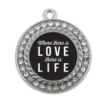 Love Circle Charm Bracelet - Handcrafted Jewelry Gift