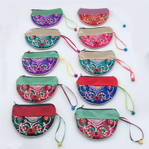 10PC Chinese Silk Bags Pouchs Wallet