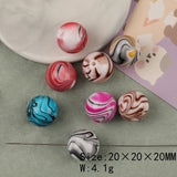 100Pcs 20*20MM Resin Bead Bracelet Making Jewelry Findings