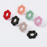 100Pcs DIY Flower Shape Earrings Stud Multicolor Hand Made Jewelry Findings