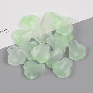 100pcs 19*21MM Hyacinth Glass Beads Jewelry Findings Components
