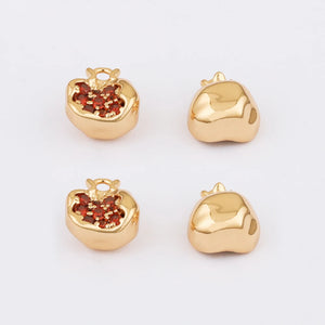 10Pcs 10*11MM Necklace Pendants DIY Char Fruits Shape