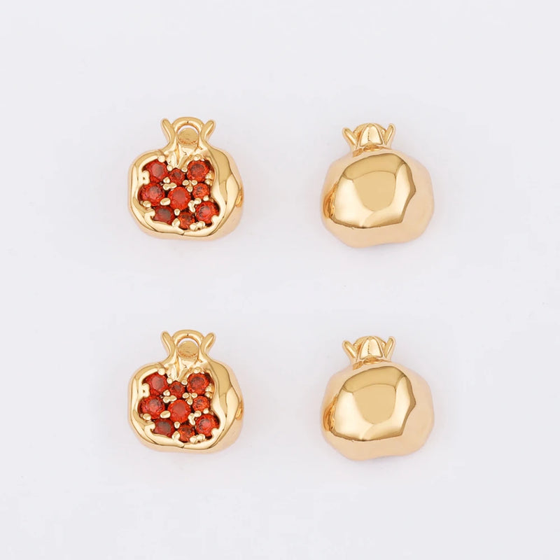 10Pcs 10*11MM Necklace Pendants DIY Char Fruits Shape