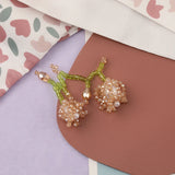 10Pcs Crystal Pendant Flower Shape Earring Accessories