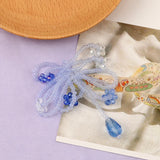 10Pcs Crystal Flower Shape Earring Accessories Jewelry Findings Components