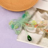10Pcs Crystal Flower Shape Earring Accessories Jewelry Findings Components