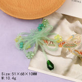 10Pcs Crystal Flower Shape Earring Accessories Jewelry Findings Components