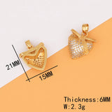 10Pcs CZ Charms Jewelry Findings Components