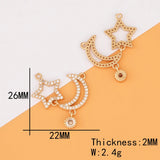 10Pcs CZ Charms Jewelry Findings Components