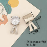 20Pcs 12*22MM Rhodium V Shape Necklace Pendant Jewelry Findings DIY Making