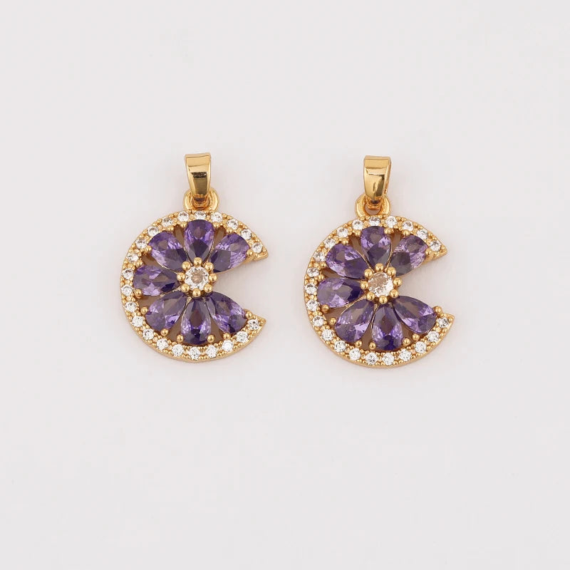 20Pcs Lemon Shape DIY Necklace Pendants Jewelry Findings