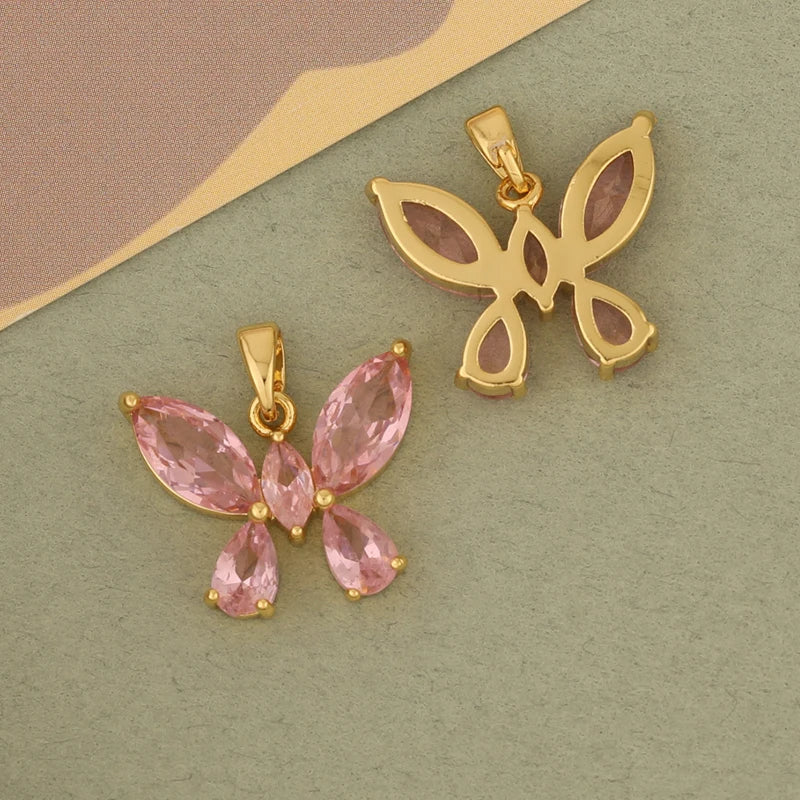 20Pcs Butterfly Shape Necklace Pendant DIY Charms Jewelry Findings