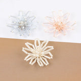 20Pcs Flower Beaded Patch Jewelry DIY Charms Findings Components