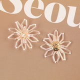 20Pcs Flower Beaded Patch Jewelry DIY Charms Findings Components