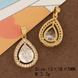 20Pcs CZ Charms Necklace Pendant DIY Making Jewelry Findings
