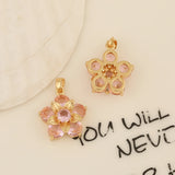 20Pcs Flowers Shape Pendant DIY Jewelry Making