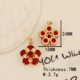 20Pcs Flowers Shape Pendant DIY Jewelry Making