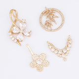 20Pcs Flower CZ Charms for DIY Necklace Pendants Hand Made Jewelry