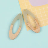 30Pcs 19*49MM Earrings Pendants/Natural Wood & Resin/Jewelry Findings/Oval Shape