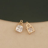 30Pcs Rhinestone Pendant Geometry Shape DIY Jewelry Findings Accessories