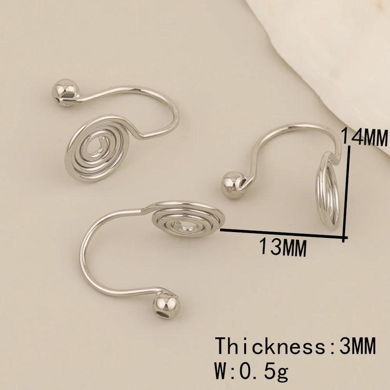30Pcs Earrings Stud/Jewelry Accessories/Genuine Plating/DIY Making