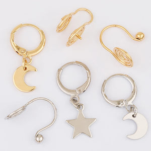 30Pcs Earrings Stud/Jewelry Accessories/Genuine Plating/DIY Making